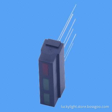 21.0 x 6.1mm Rectangular-type Housing LED Indicator Lamp with Low-power Consumption